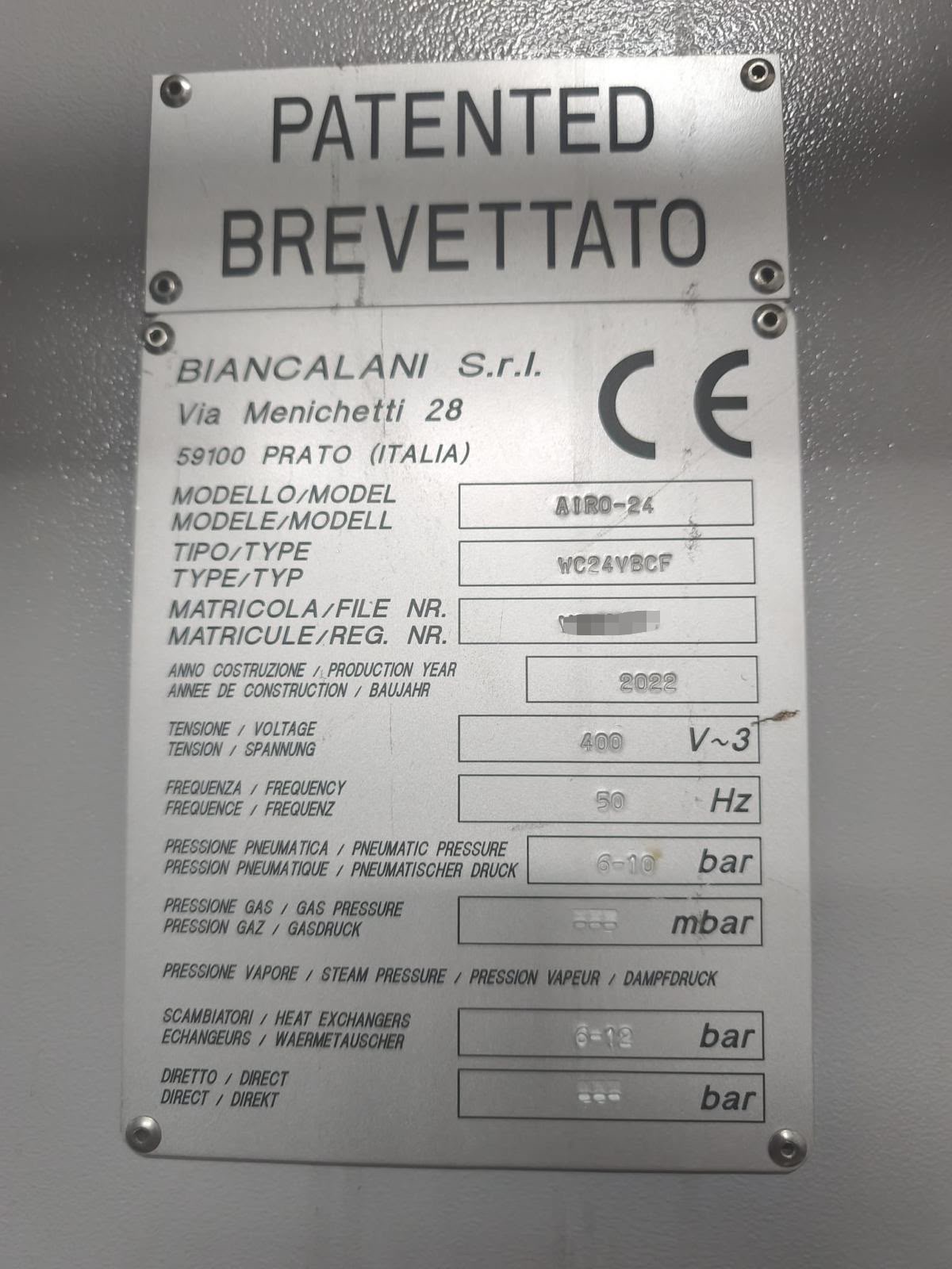 BIANCALANI AIRO 24